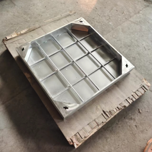 Stainless steel invisible manhole cover Square rain manhole cover Gutter cover