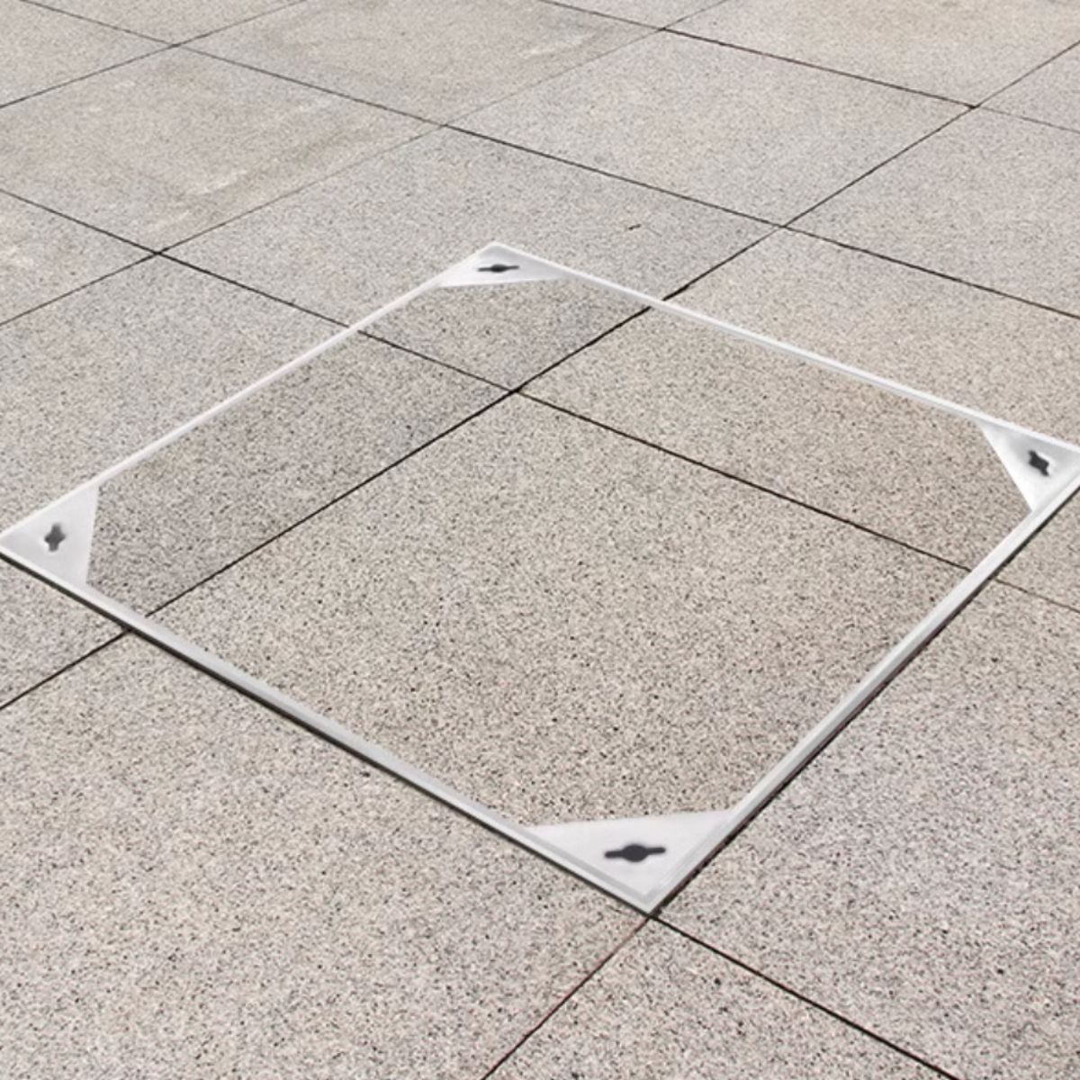 Stainless steel rain manhole cover Invisible square manhole cover Gutter cover Rain grate