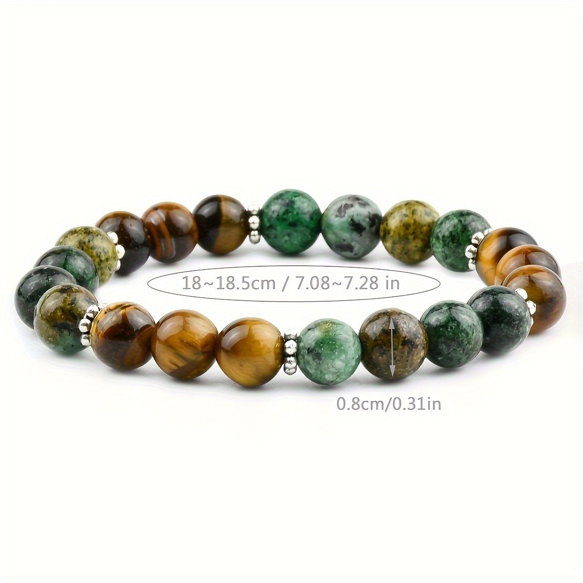 Tiger's eye and African turquoise beaded bracelets for both men and women, as well as courage-enhancing jewelry, stretchable bra