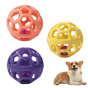 New Arrival Bell Ball High Quality Cat Dog Pet Toys Interactive Hollow Plastic Ball Factory