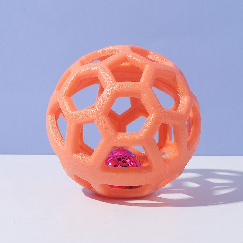 New Arrival Bell Ball High Quality Cat Dog Pet Toys Interactive Hollow Plastic Ball Factory