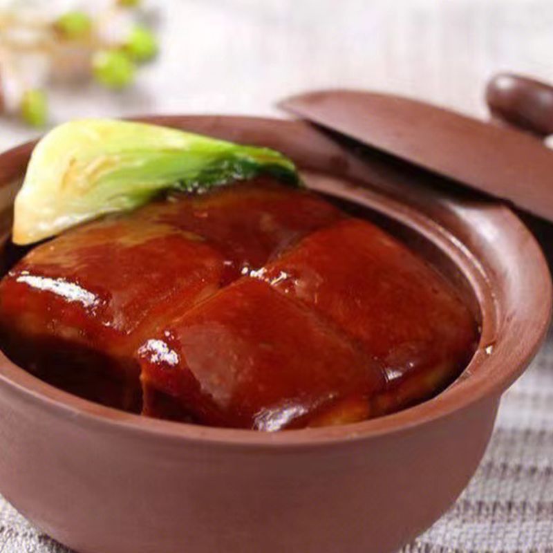 dongpo pork Chinese characteristics Hangzhou delicious open the bag to eat