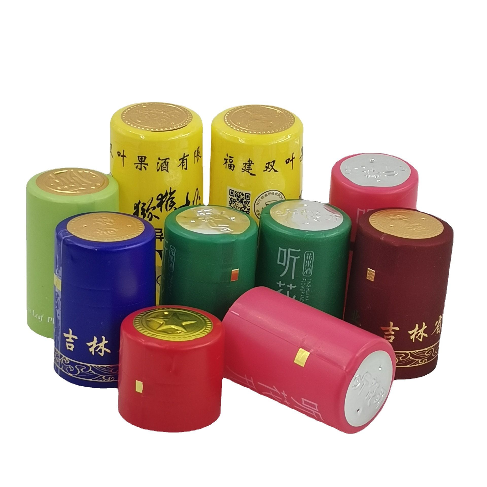 Customize Professional Bottle Cap Plastic Pvc Wine Liquor Heat Shrink Capsules Sleeve With Tear Stripe