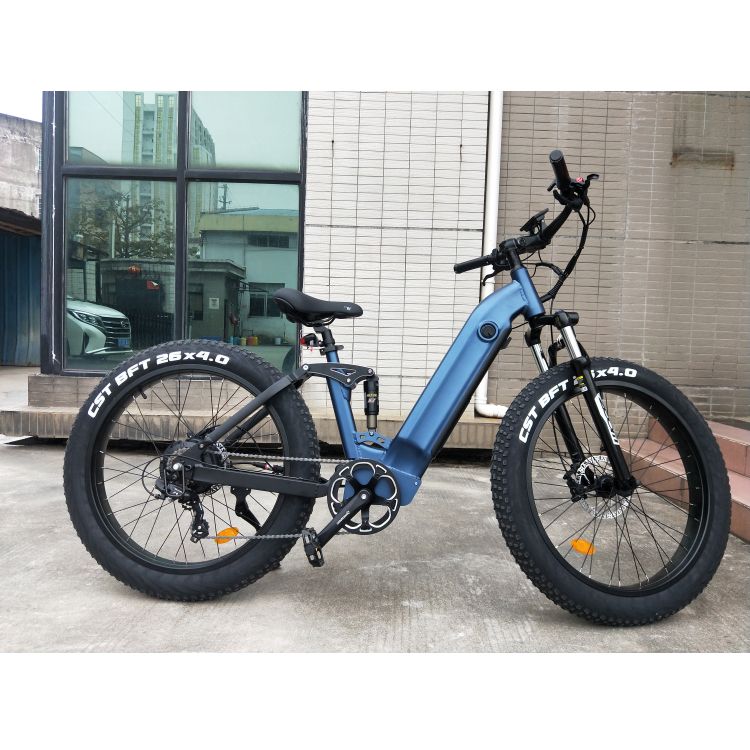 Mid Drive Step Through Hidden Battery Full Suspension Electric Mountain Bike For Sale