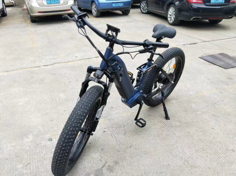 Mid Drive Step Through Hidden Battery Full Suspension Electric Mountain Bike For Sale