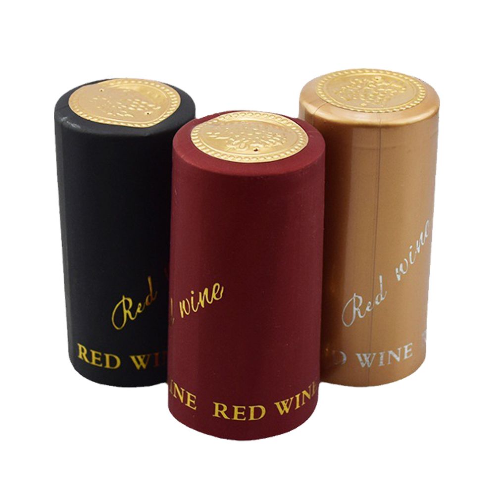 Professional Custom Embossed Logo Wine Olive Oil Glass Bottle Heat Shrink Capsules