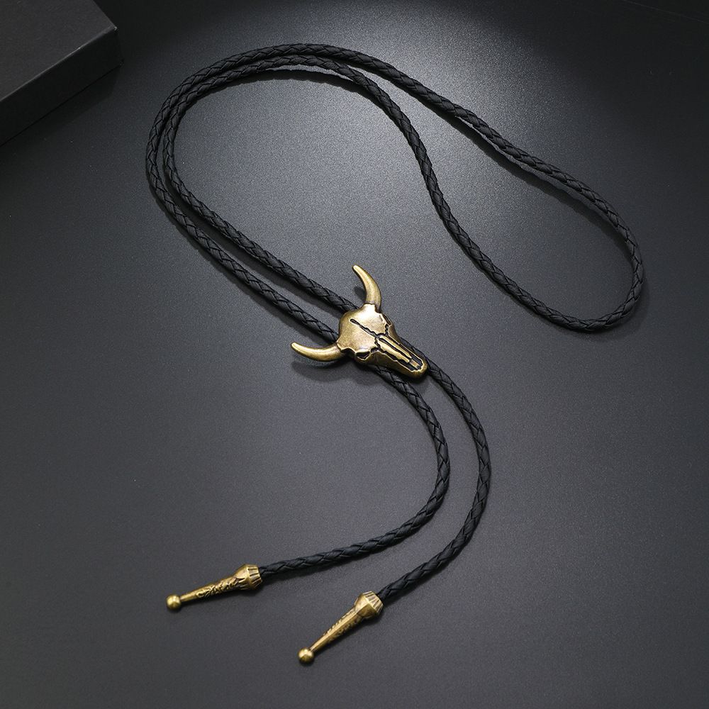 New Fashion Retro Personality Bull Head Necklace Creative Versatile Casual Necklace Unisex Necklace