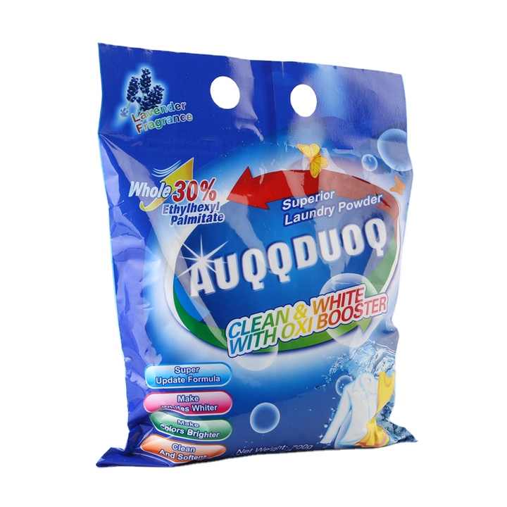 Eco-Friendly Plastic Packaging Bags for Laundry Detergent Powder with Custom Logo Options