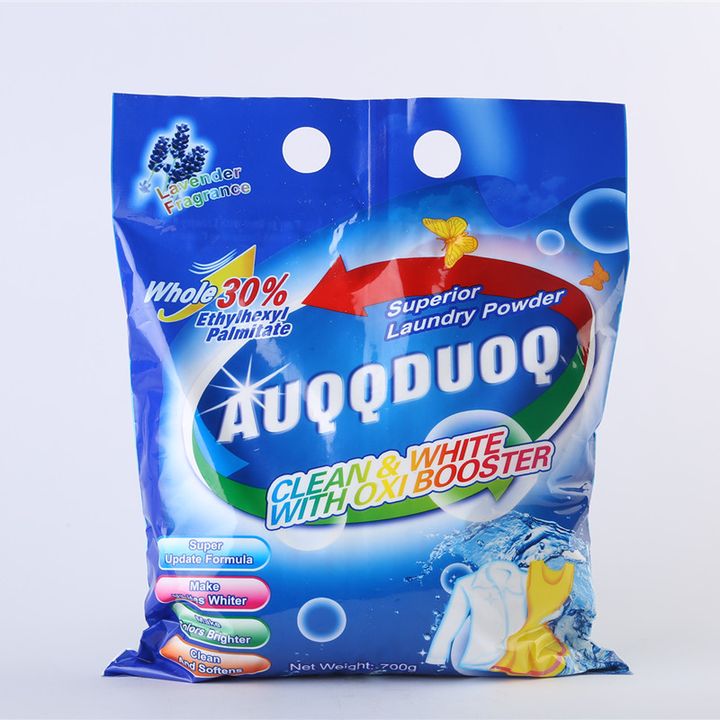 Eco-Friendly Plastic Packaging Bags for Laundry Detergent Powder with Custom Logo Options