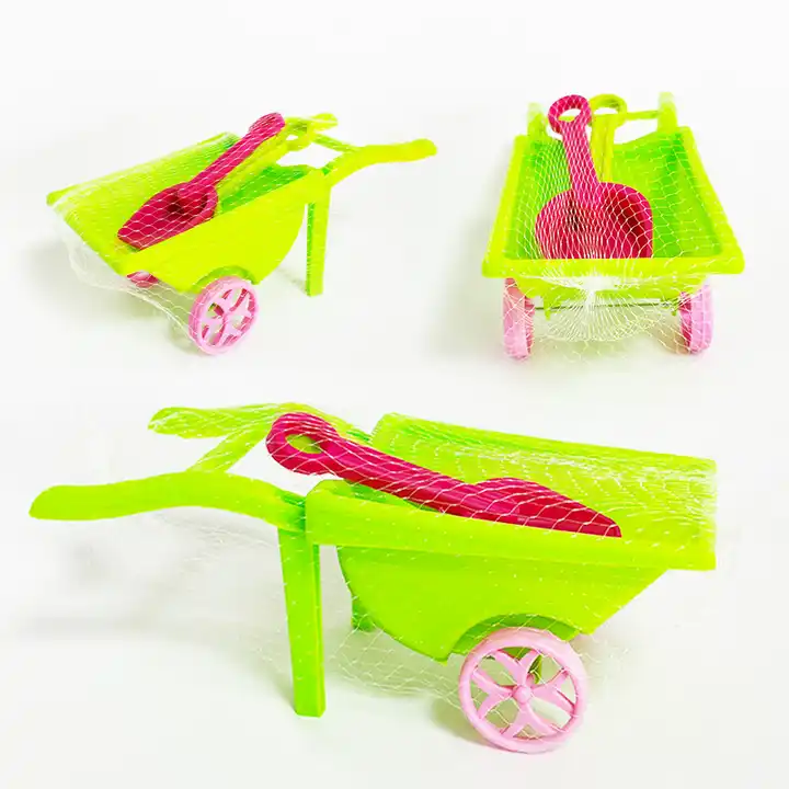 New products toys for outdoor eco friend material sand beach toy plastic beach sand toy trolley Sand Wheel