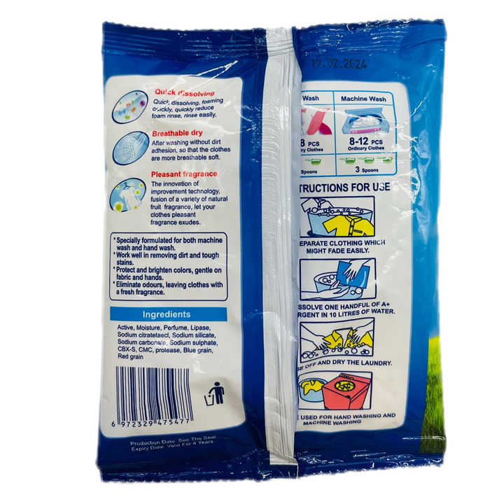 Low Density Hand Washing Powder Laundry Detergent for Effective Cleaning