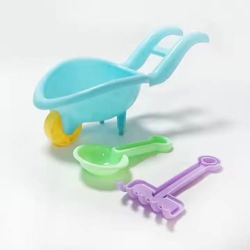 Factory Direct Macaron color Beach Cart Toys Kids Eco Friendly Toys Beach Sand Toys Kit Sand Tool Set