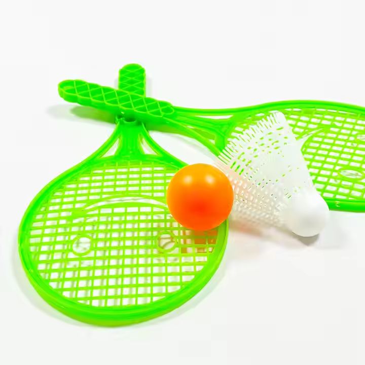 Camping Outdoor Kids Play Game Toy Tennis Rackets Play Balls Badminton Racket With Plastic Ball Racket Set