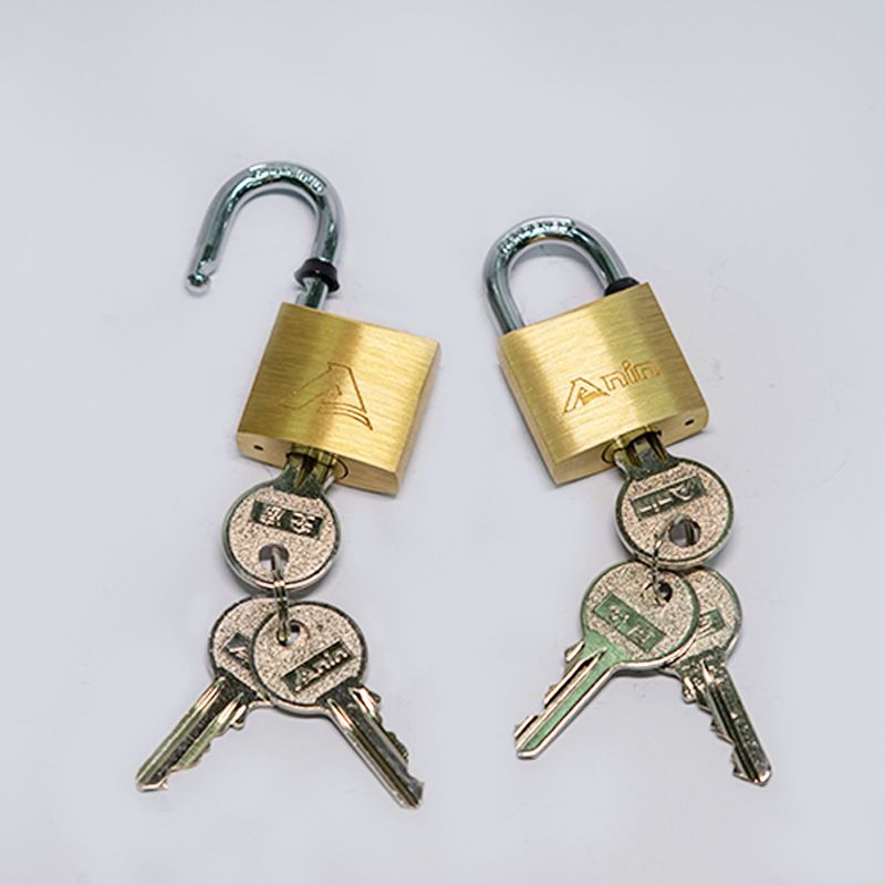 Factory OEM sells heavy duty OEM brass cylinder brass painted iron padlocks