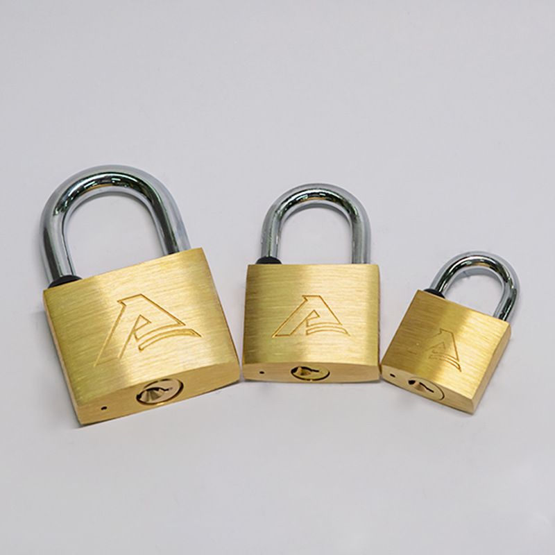 Factory OEM sells heavy duty OEM brass cylinder brass painted iron padlocks