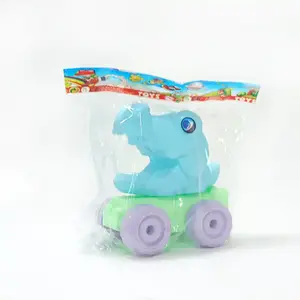 2024 New Wholesales Baby Funny Cute Cartoon Push Press And Go Plastic Dinosaur Animal Car Toy