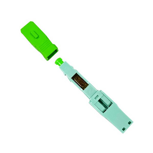 Mechanical Type Fiber Optic Cable Connector Green Sc Apc Fiber Fast Connector