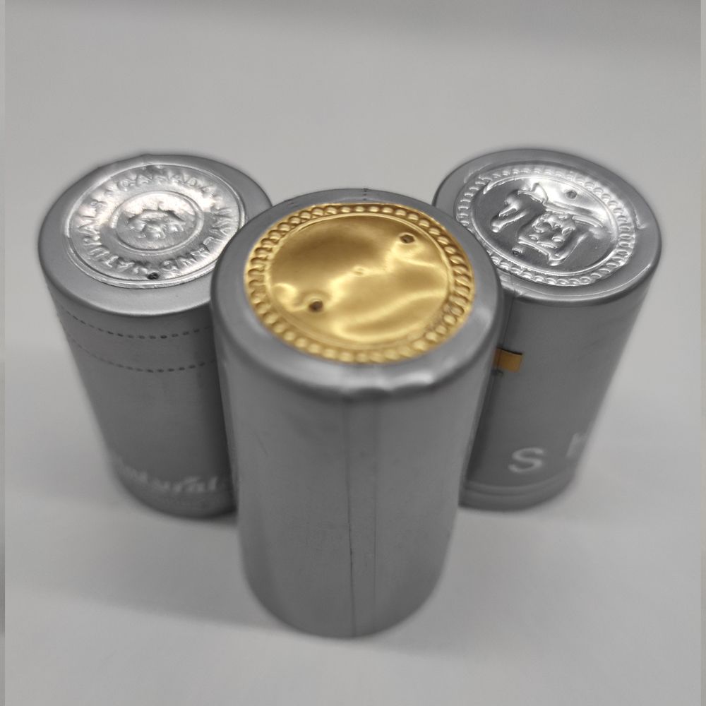 Hot Sale Liquor Bottle Seal Cap Wine Shrink Wrap PVC Plastic Aluminum Foil Tin Capsules