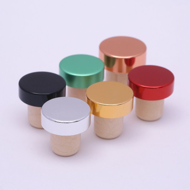 Custom Wholesale Bar T Shape Cork Stopper Vodka Red Wine Bottle Synthetic Closure Cap Stopper