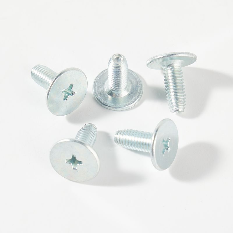 Flat head cross drive machine screw