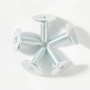 Flat head cross drive machine screw