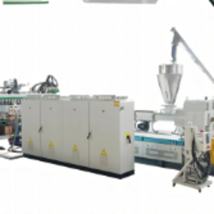 Hollow grid plate extruder production line