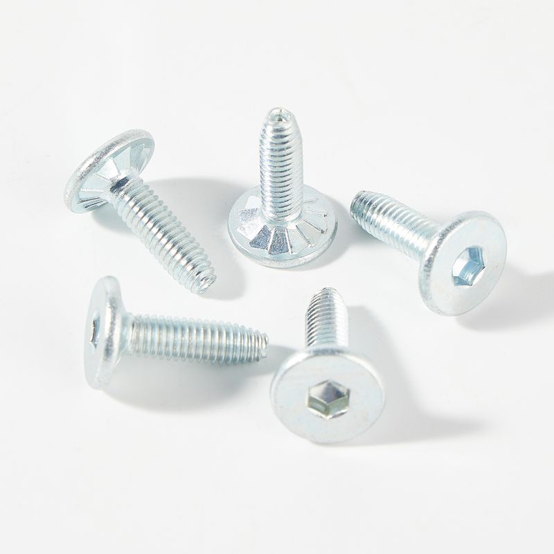 Hex socket thread locking self locking screw