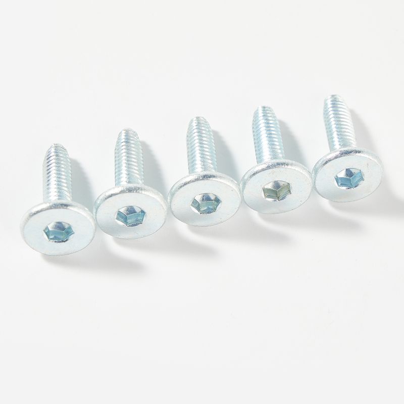 Hex socket thread locking self locking screw