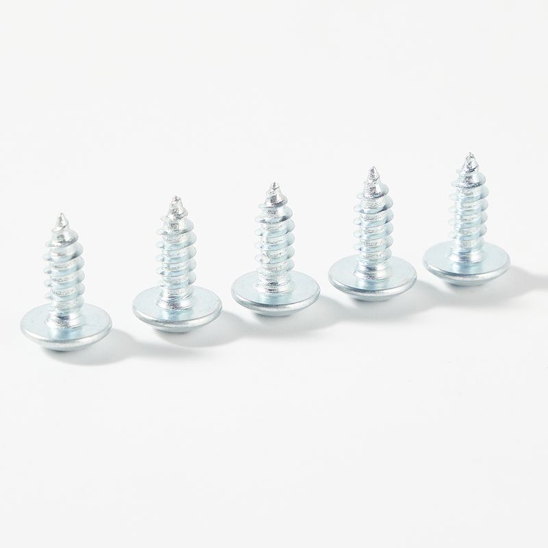 Sharp tailed self tapping metal screws