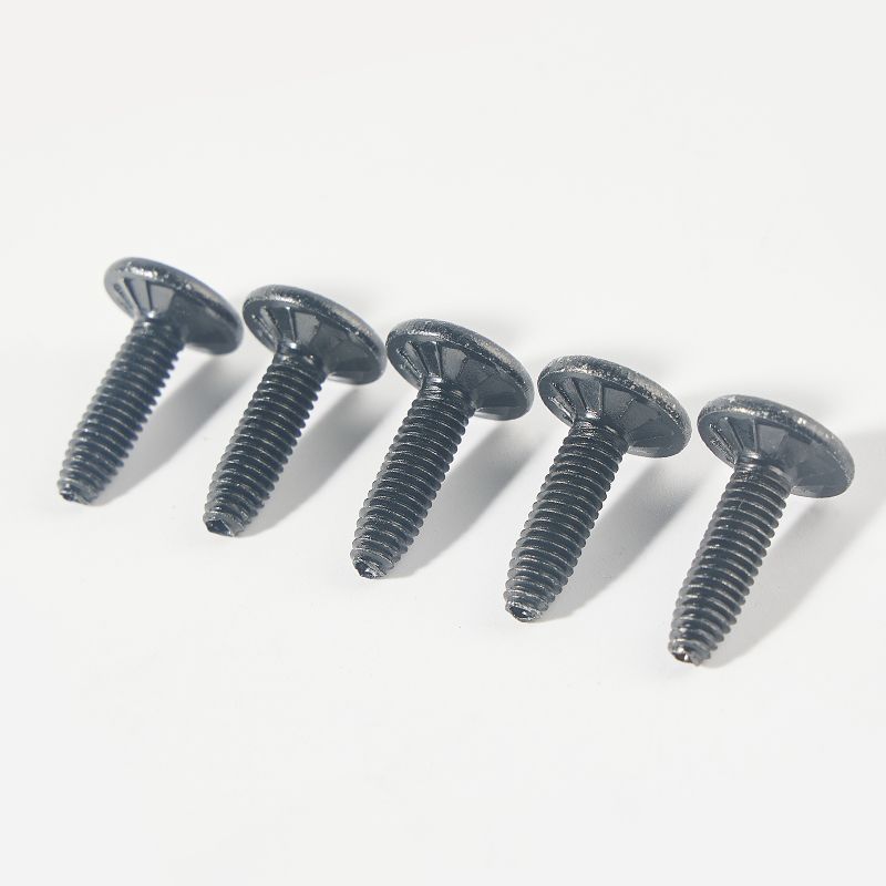 Black zinc plated hex socket thread locking self locking screw