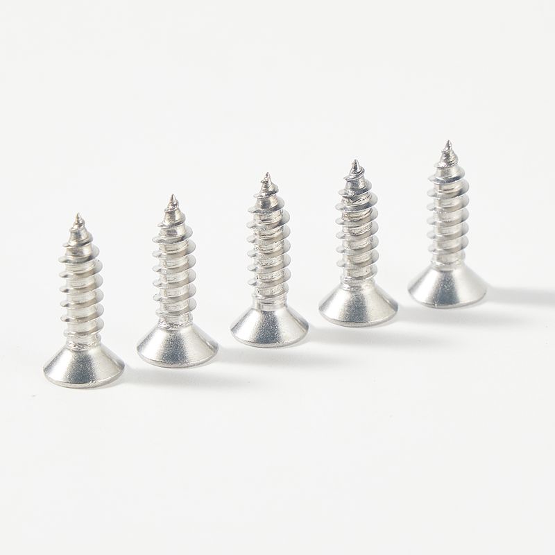 Stainless steel CSK cross recess self tapping screw