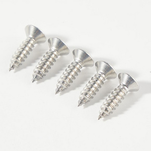 Stainless steel CSK cross recess self tapping screw