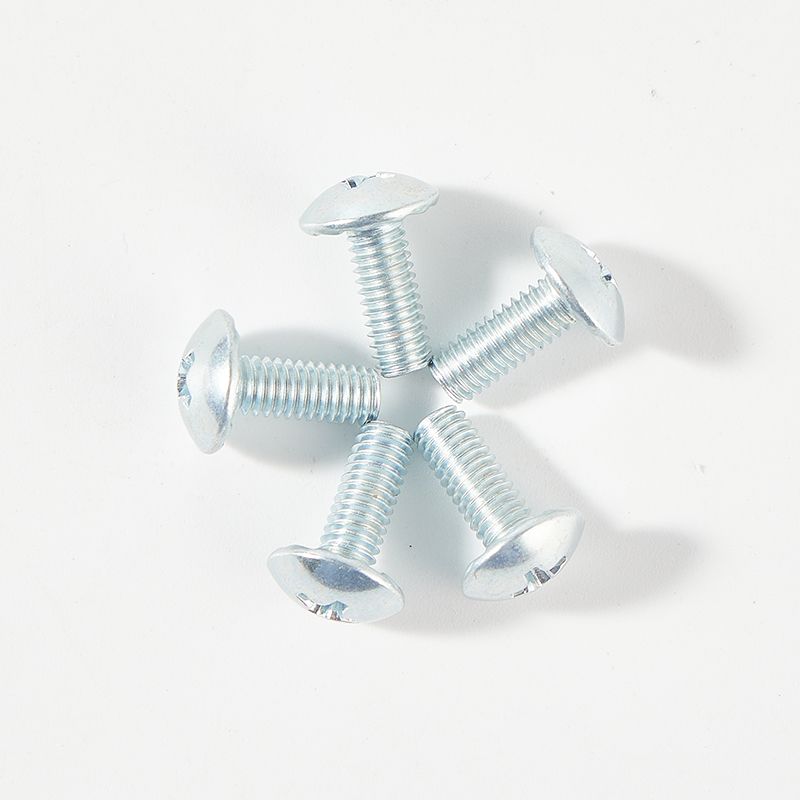 Galvanized machine screw phillips truss head with serration