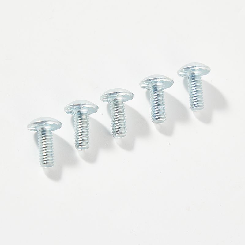 Galvanized machine screw phillips truss head with serration