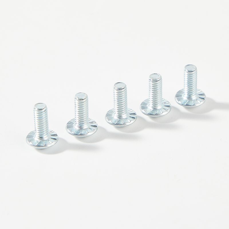 Galvanized machine screw phillips truss head with serration