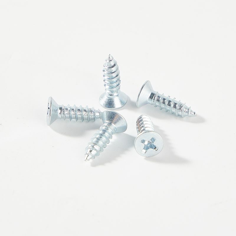 Countersunk head phillips self-tapping screw pointed tail