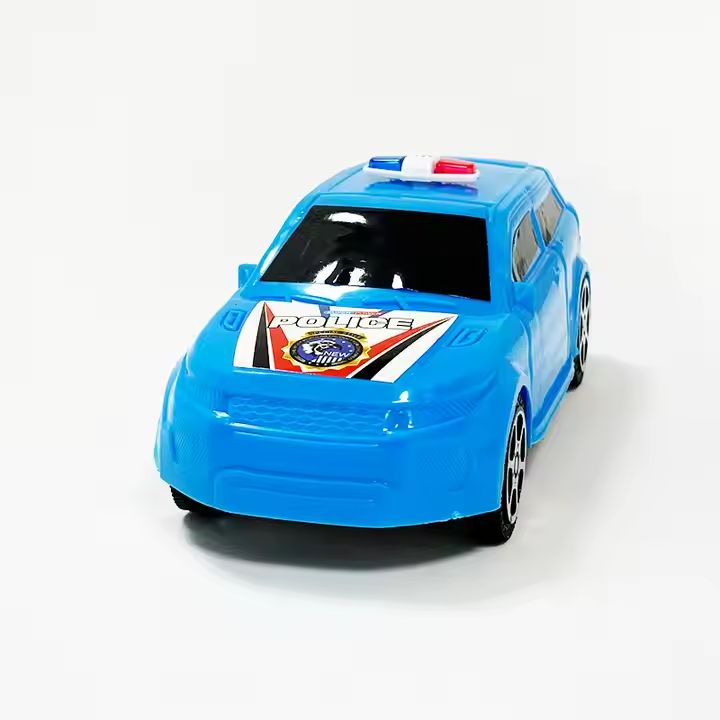 Good quality factory police car cheap small plastic toys friction car police sport car toy for kids plastic police toy