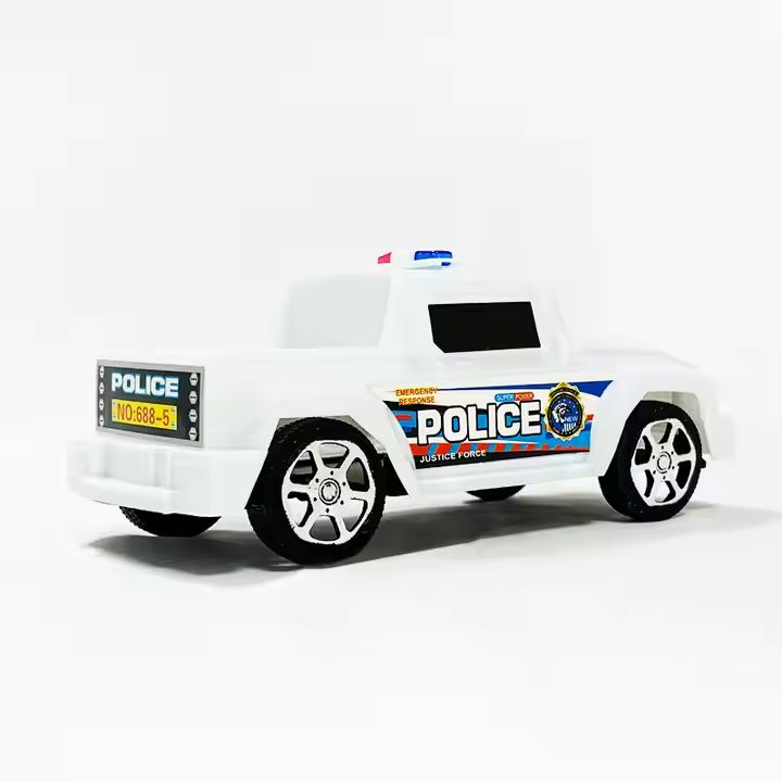 Good quality factory police car cheap small plastic toys friction car police sport car toy for kids plastic police toy