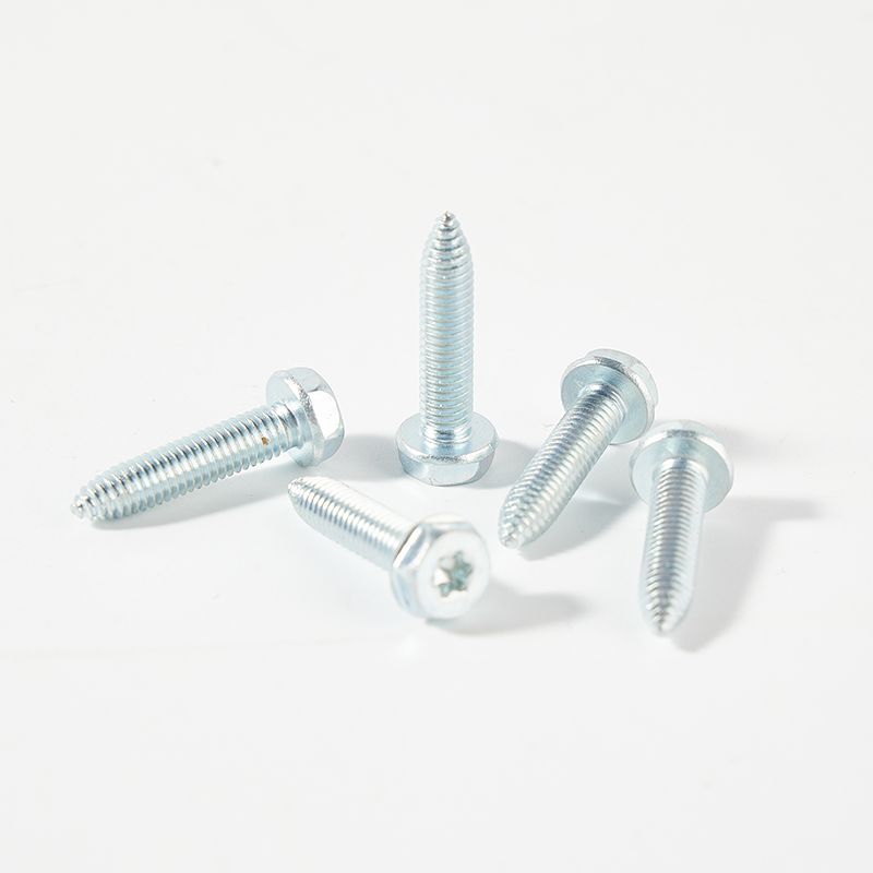 self tapping screw with hexagon flange head and torx drive