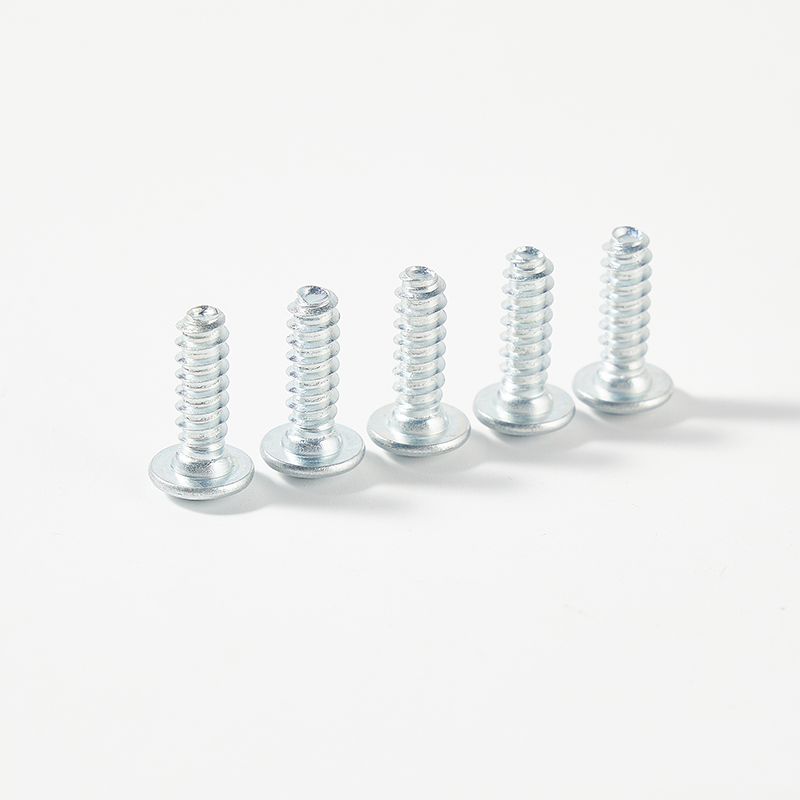 B toothes flat tail self tapping screw pan head with washer