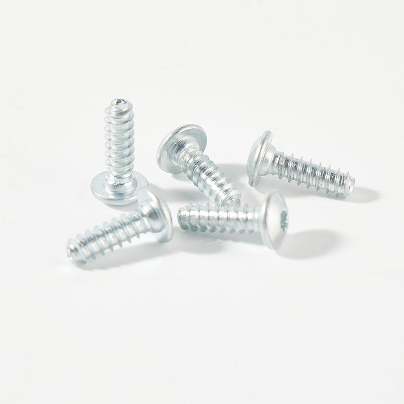 B toothes flat tail self tapping screw pan head with washer