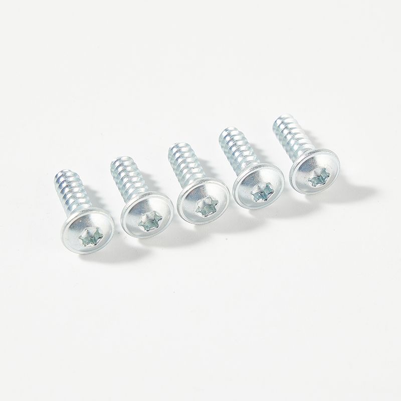 B toothes flat tail self tapping screw pan head with washer