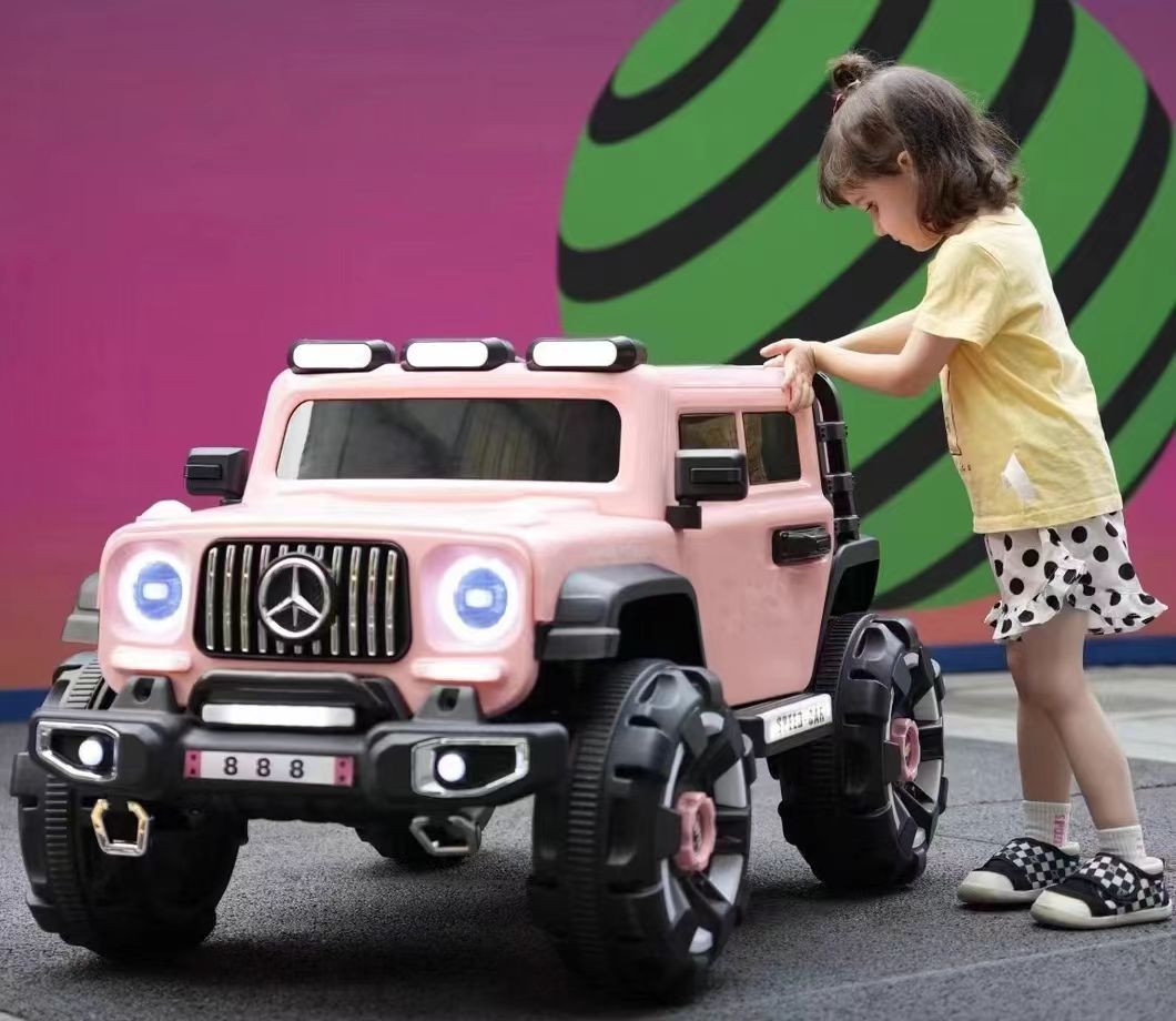 Benz Off road New Remote Control Children's Electric Car Four Wheel Baby Battery Electric Seatable Delivery Wholesale