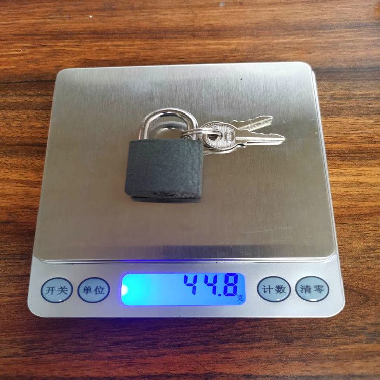 Wholesale customizable LOGO high quality cheap multi size safety black keyed padlock 25mm 30mm Iron padlock