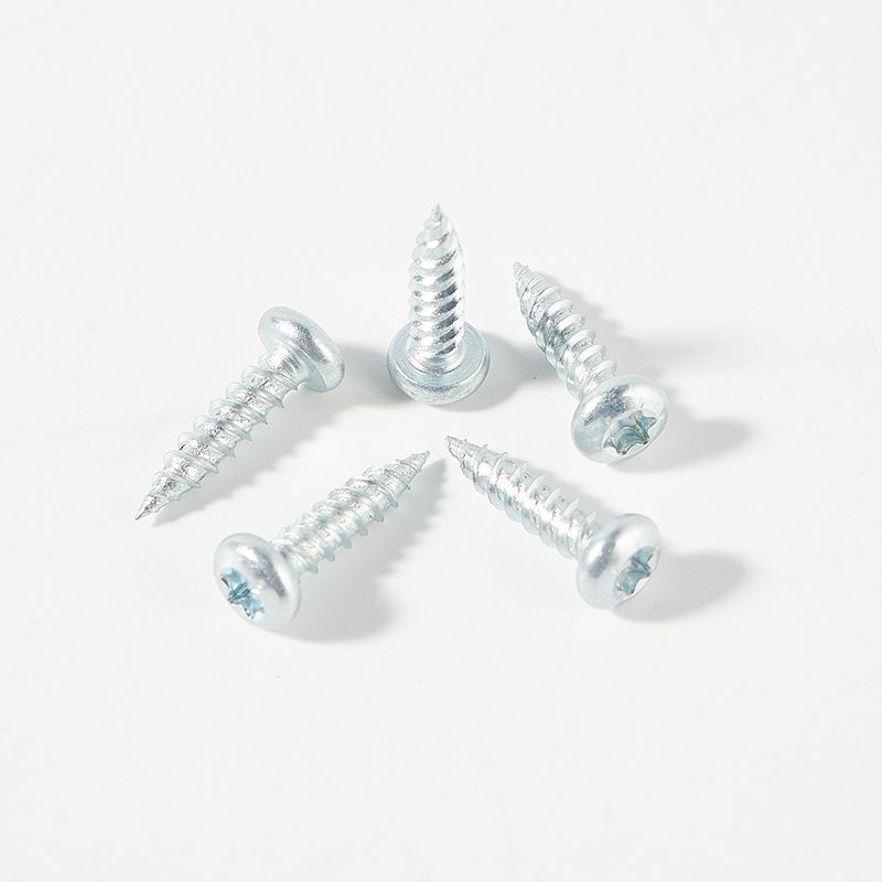 Zincing carbon pan head self tapping screw