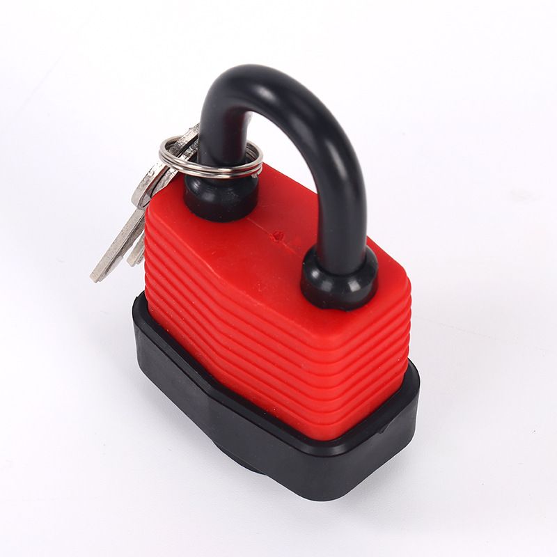 Accept customization Hot Sell stock PVC plastic casing Atom Key Waterproof IRON Padlock