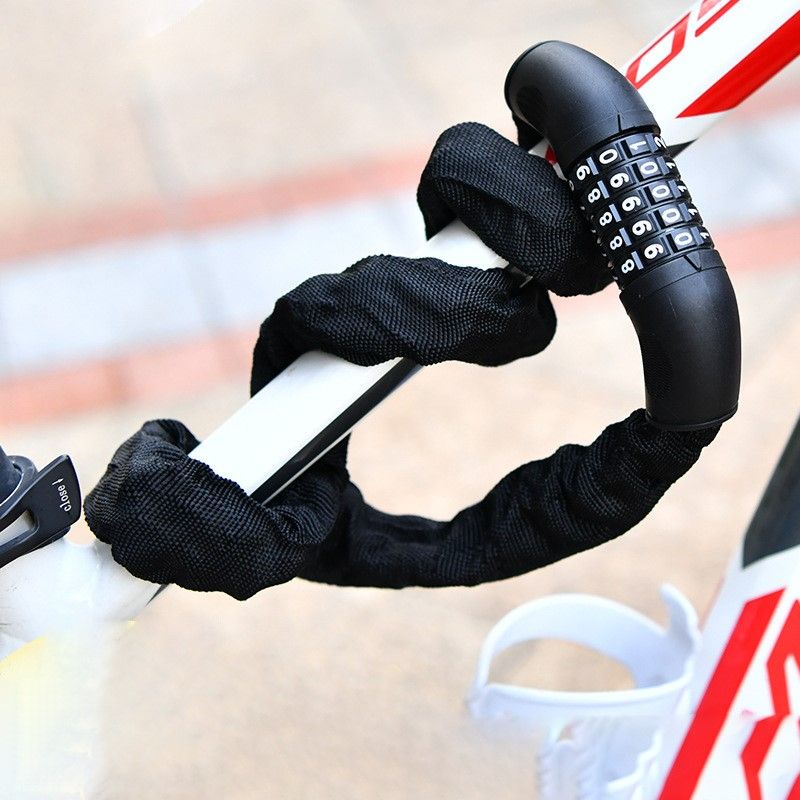 Portable modern simple variable form chain lock for electric vehicles, bicycles anti-theft lock