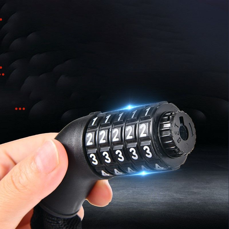 Portable modern simple variable form chain lock for electric vehicles, bicycles anti-theft lock