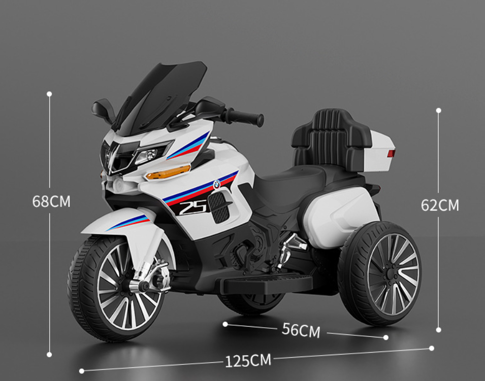 Children's electric motorcycle, male and female tricycles, rechargeable large size, can sit, double person electric bike