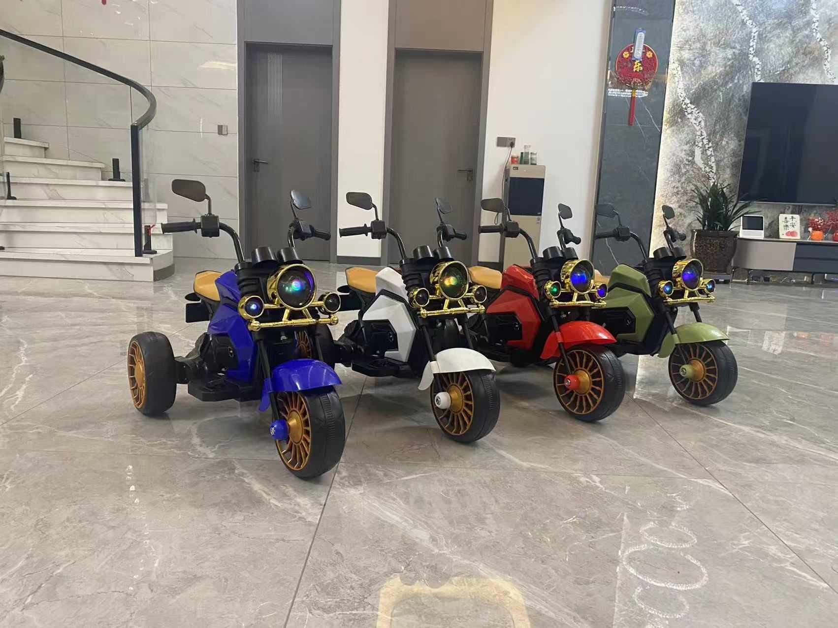 Children's electric motorcycles, charging tricycles, boys, girls, babies, children can sit on people